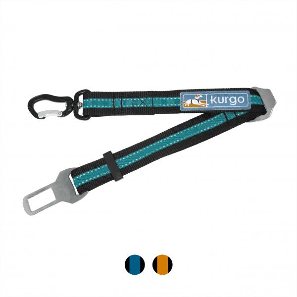 Kurgo Direct to Seatbelt Swivel Tether Blue